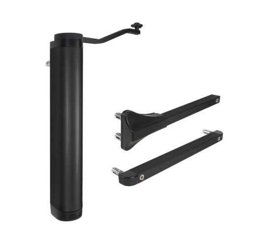 Мощный и универсальный доводчик для петель на 90° или 180° - RAL 9005