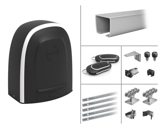 ALUTECH Комплект системы 7 метров для откатных ворот весом до 450 кг. с приводом RTO-500 и 5 рейками