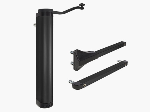 Мощный универсальный гидравлический доводчик для установки на стену - RAL 9005